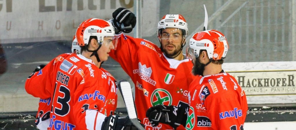 Sky Alps Hockey League, mercoledì si giocano 7 partite